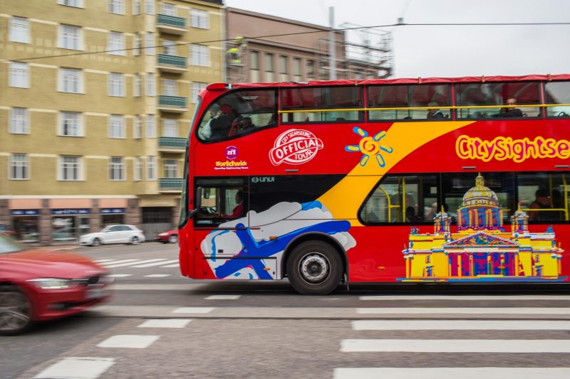 Turistibussi Helsingissä.