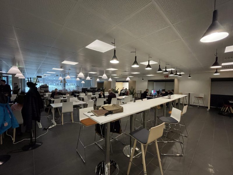 Savonian kampus pelijamien aikaan